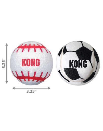 KONG Sport Balls L 2 buc minge pentru caini cauciuc