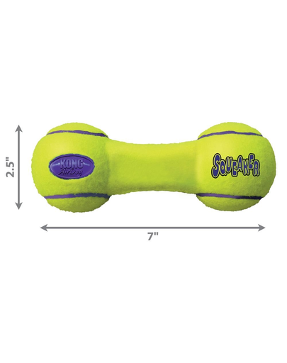 KONG Airdog Squeaker Dumbbell M jucarie dentitie pentru caini