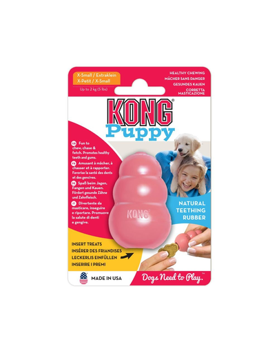 KONG Puppy XS jucarie dentitie pentru recompense pentru catelusi