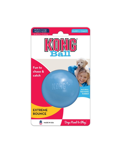 KONG Puppy Ball M/L jucarie pentru recompense pentru catelusi