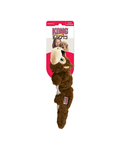 KONG Knots Scrunch Squirrel M/L jucarie pentru caini veverita