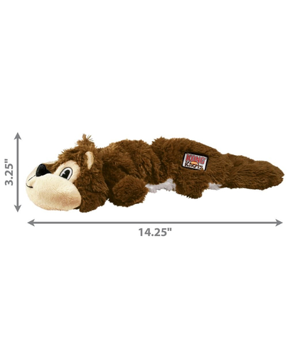 KONG Knots Scrunch Squirrel M/L jucarie pentru caini veverita