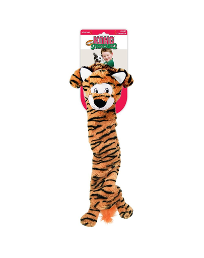 KONG Jumbo Stretchezz Tiger XL jucarie plus pentru caini