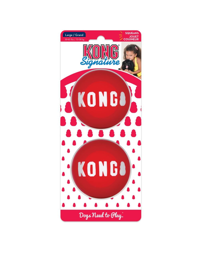 KONG Signature Ball L 2 szt minge pentru caini