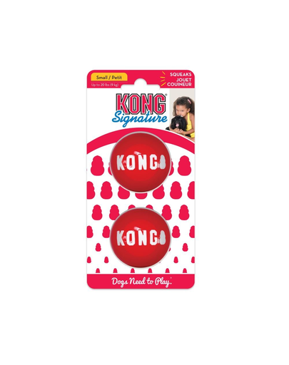 KONG Signature Ball S 2 buc minge pentru caini