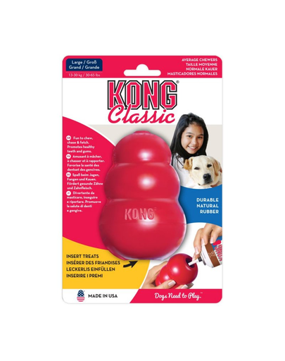 KONG Classic M 8,5 cm jucarie pentru dentitie pentru caini