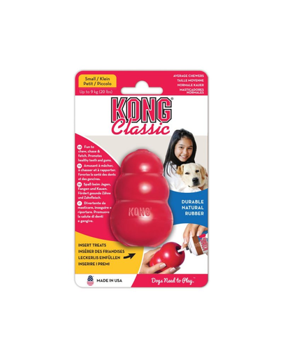 KONG Classic S 7,3 cm jucarie pentru dentitie pentru caini