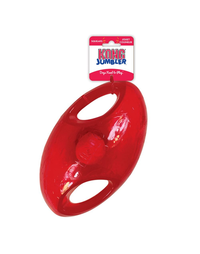 KONG Jumbler Football L/XL jucarie cu minge in interior