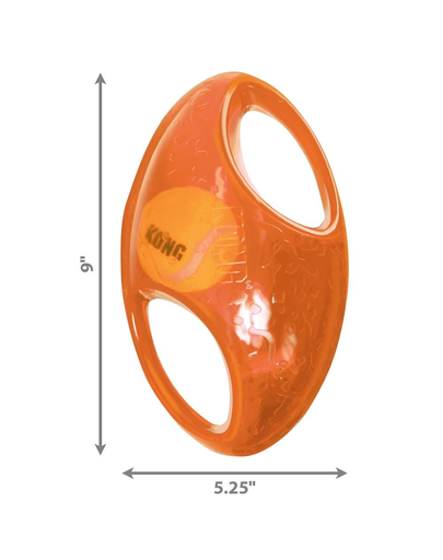 KONG Jumbler Football L/XL jucarie cu minge in interior
