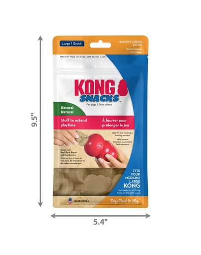 KONG Snacks Bacon and Cheese L biscuiti pentru caini