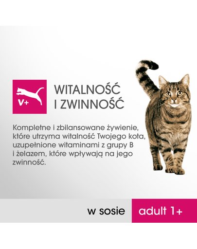 PERFECT FIT Cat Adult 1+ în sos 52 X 85 g