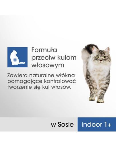 PERFECT FIT Indoor 1+ Hrană umedă cu pui și somon 52 x 85g