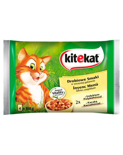 KITEKAT Specialități pasăre 4 x 100 g x13