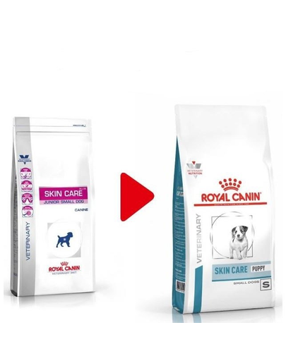 ROYAL CANIN Dog Skin Care Junior Small 2 kg hrana dietetica pentru catelusi, care sprijina functiile pielii in cazul dermatozelor si caderii excesive de par