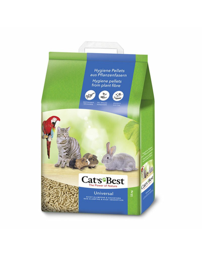 JRS Cat\'S Best Universal Asternut igienic din lemn universal pentru pisici si alte animale de companie 7L (4 kg)