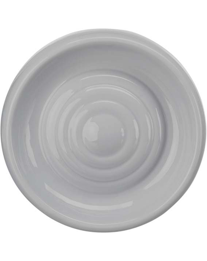 TRIXIE Bol ceramic pentru pisici, pentru apa 0,2L/diam.18cm, gri