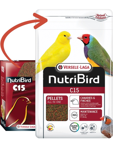VERSELE-LAGA NutriBird C15 Maintenance Hrana de baza pentru canari 1 kg