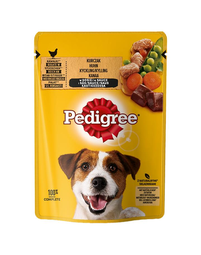 PEDIGREE Hrană umedă cu pui și legume/vită și legume 24 x 100 g