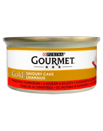 GOURMET Gold Savoury Cake cu vită și roșii 85 g