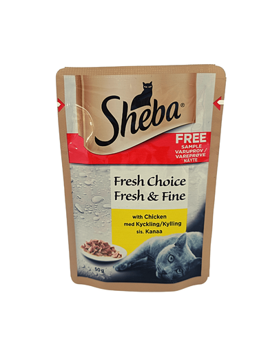 SHEBA Mini cu pui 50 g Testare
