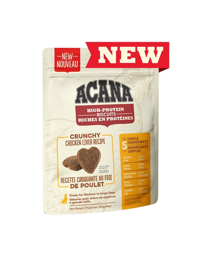 ACANA High protein crunchy treats 100 g recompense pentru caini, cu ficat de pui