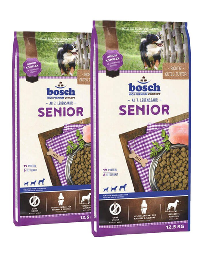 BOSCH Senior Hrana uscata pentru cainii senior 25 kg (2 x 12.5 kg)