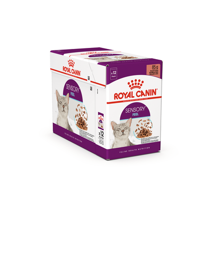 ROYAL CANIN Sensory Feel Gravy hrana umeda pentru pisici, in sos 12 x 85 g