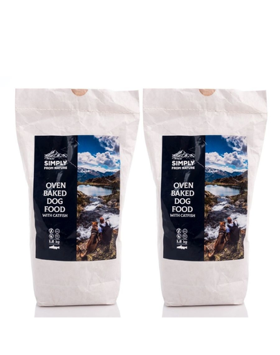 SIMPLY FROM NATURE Hrana uscata pentru caini, coapta la cuptor, cu somn 2x1,2 kg