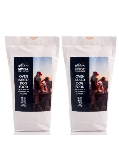 SIMPLY FROM NATURE Hrana uscata pentru caini, hipoalergenica, cu insecte 2x1,2 kg