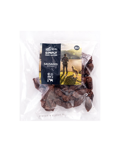SIMPLY FROM NATURE Carnaciori pentru caini, cu carne de capra 200 g