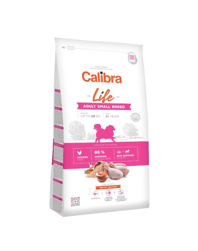 CALIBRA Dog Life Adult Small Breed Chicken hrana uscata superpremium pentru caini adulti talie mica 6 kg