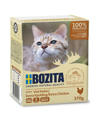 BOZITA Hrana umeda pentru pisici, cu pui in aspic 370 g