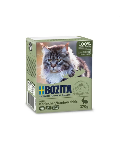BOZITA Hrana umeda pentru pisici adulte, cu iepure in jeleu 370 g