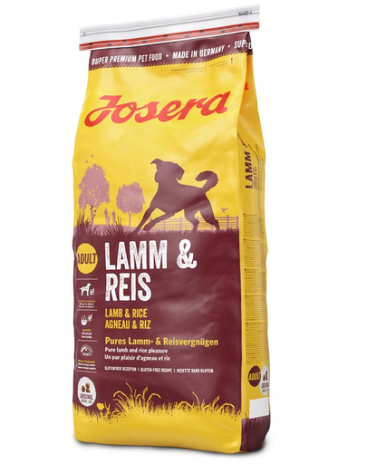 JOSERA Lamb & Rice hrana uscata caini adulti, miel si orez 15 kg