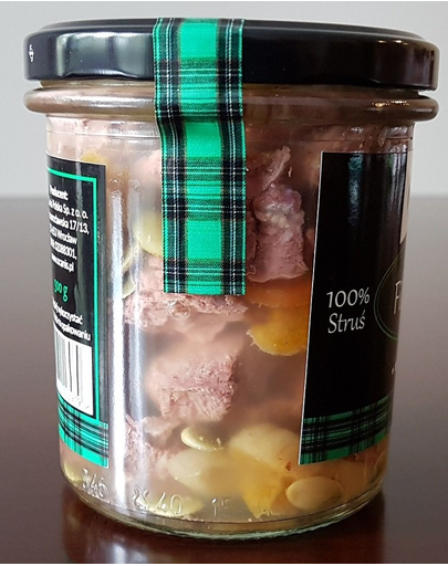 O'CANIS DE LUX cu carne de struț în aspic 300 g