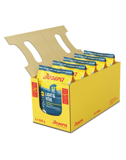 JOSERA Light & Vital hrana uscata caini adulti supraponderali 5 x 900g