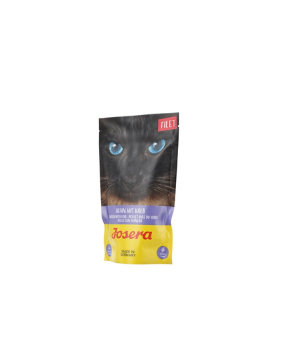 JOSERA Filet hrana umeda pentru pisici adulte, vitel si pui 16 x 70 g