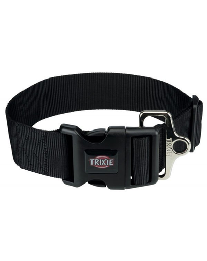 TRIXIE Zgardă Premium XXL, M–L: 40–60 cm/50 mm, negru