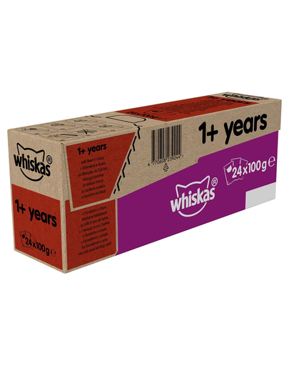 WHISKAS Vită în sos 24 x 100 g