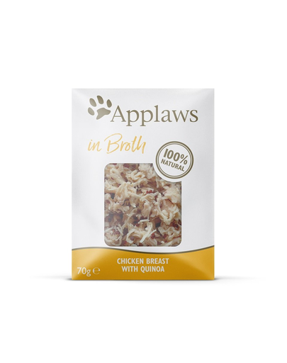 APPLAWS Pouch hrana umeda pisici, piept de pui cu quinoa in bulion 70 g