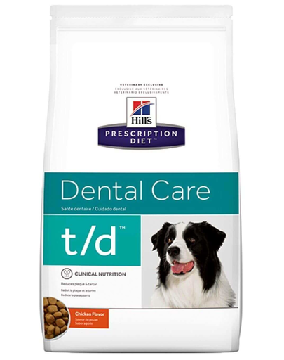 HILL'S Prescription Diet t/d Canine 3 kg hrana uscata pentru caini cu afectiuni orale