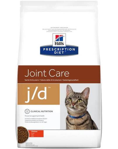 HILL'S Prescription Diet Feline j/d 2 kg dieta veterinara pisici pentru sustinerea metabolismului si articulatiilor