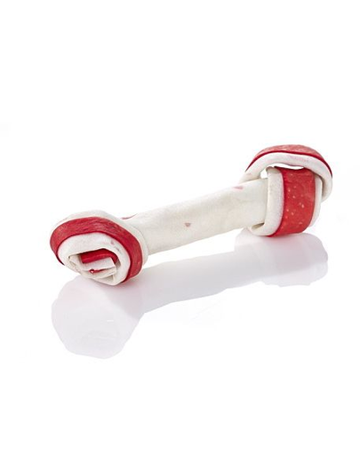 MACED Recompensa pentru caini, os din piele presata de vita si porc 16 cm
