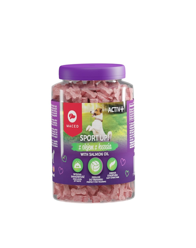 MACED Activ+ Sport up Recompense pentru caini de talie mica, cu somon 300 g