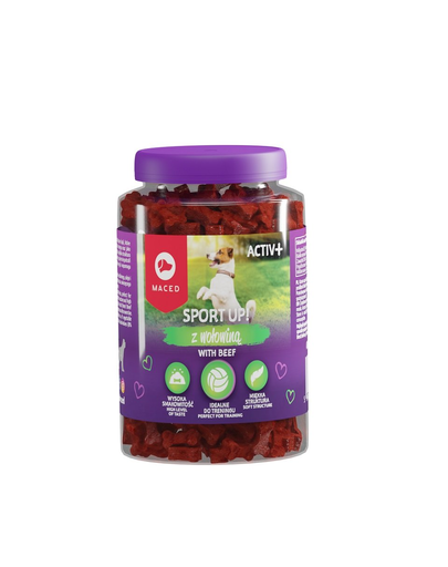 MACED Activ+ Sport up Recompense pentru caini de talie mica, cu vita  300 g