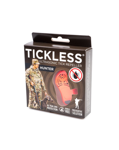 TICKLESS Hunter Repelent cu ultrasunete pentru eliminarea capuselor, portocaliu
