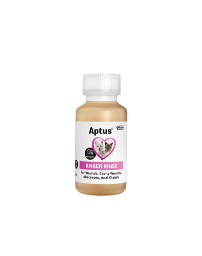 APTUS Amber Rinse 60 ml preparat pentru curatarea ranilor cainilor si pisicilor