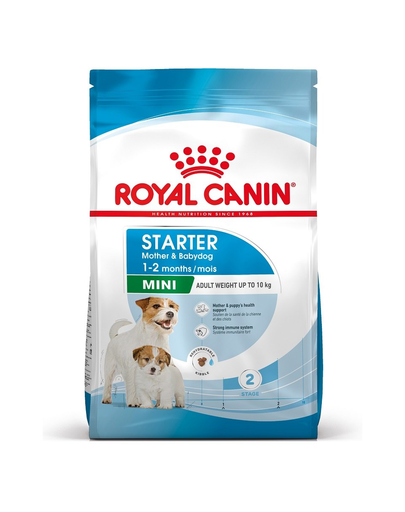 ROYAL CANIN Mini Starter Mother & Babydog hrana dietetica pentru catea mama si puii pana la 8 saptamani de talie mica 1 kg