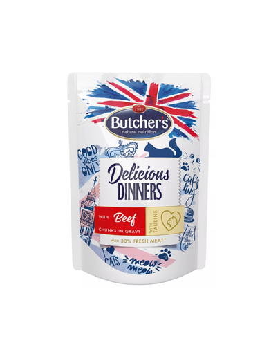 BUTCHER'S Classic Delicious Dinners cu vită în sos 100 g