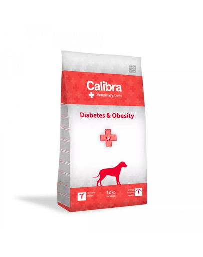 CALIBRA Veterinary Diet Dog Diabetes&Obesity 12 kg dieta veterinara caini supraponderali sau cu diabet